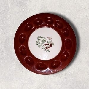 Brock of California Vintage Chanticleer Rooster 13” Egg Platter